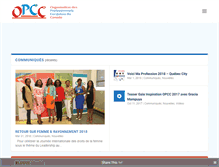 Tablet Screenshot of opcc-canada.org